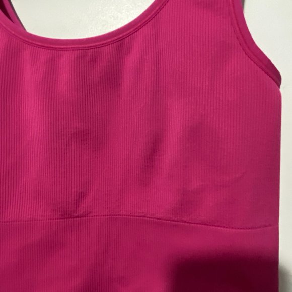 Athleta Aurora Seamless Scoop Crop Tank Hot Pink Size M - Picture 4 of 6